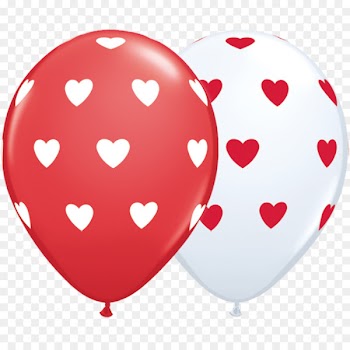 Love Balloons Valentine's Day Heart White Balloons - balloon 