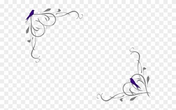Love Birds Clipart Frame Png - Love Frame Black And White