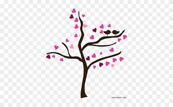 Love Birds On A Tree, Free Valentine Clip Art - Wedding