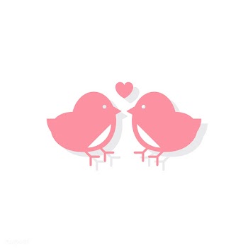 Love birds Valentines day icon | Free stock vector - 425019