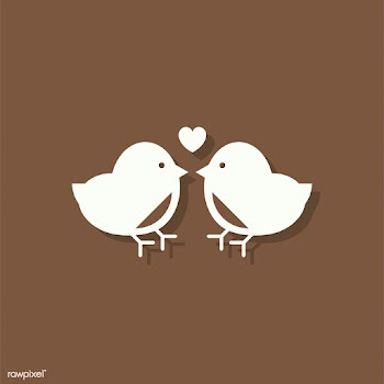 Love birds Valentines day icon | Free stock vector - 425048