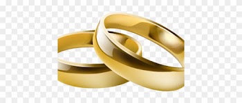 Love Birds Wedding Bands Clip Art , Wedding Ring - Wedding Ring Png Vector