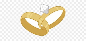 Love Birds Wedding Bands Clip Art , Wedding Ring - Wedding Rings Clipart Transparent
