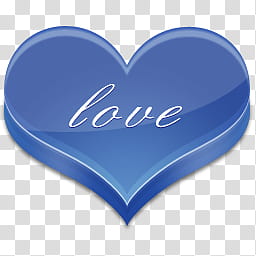 Love , blue heart and love text illustration transparent background PNG clipart