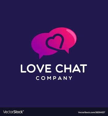 Love chat icon logo design vector image