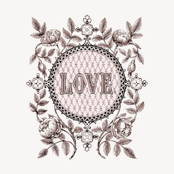 Love clipart, floral ornament illustration | Free Vector Illustration - rawpixel