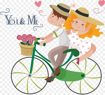Love couple Sticker Marriage Illustration - Valentine's Day material 