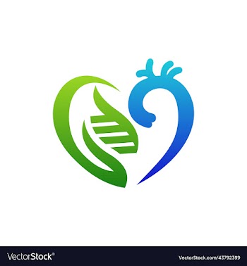 love dna aorta genetic medical logo