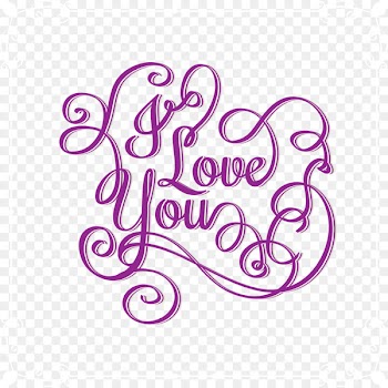 Love Euclidean vector Illustration - Vector Valentine's Day I love you Font 