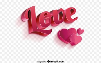 Love Euclidean vector Three-dimensional space - Love and love WordArt free downloads 