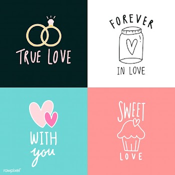 Love expressions icon set vector | Free stock vector - 519694