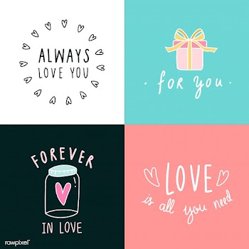 Love expressions icon set vector | Free stock vector - 519705