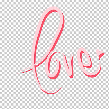 Love Font, Pink LOVE word art PNG clipart | free cliparts | UIHere