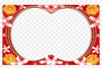 Love Frame Transparent - Flower Love Frame Png