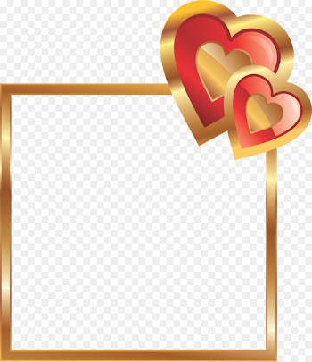 Love Friendship Valentine's Day Heart - red frame 