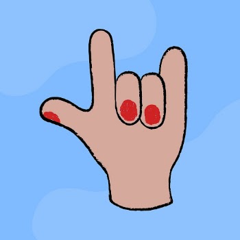 Love hand sign clipart, gesture | Free Vector Illustration - rawpixel