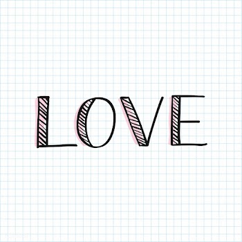 Love handwritten typography | Free stock vector - 893791