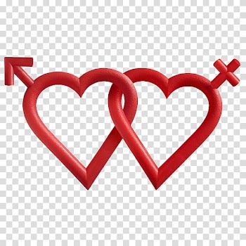 Love Heart Love Heart , Hearts of men and women transparent background PNG clipart