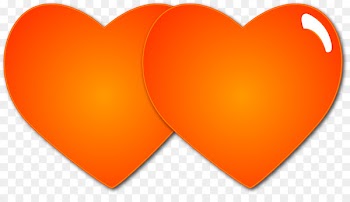 Love Heart Orange - love heart 