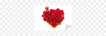 Love Heart Shape Red Roses Gift Bouquet For Valentine - Love