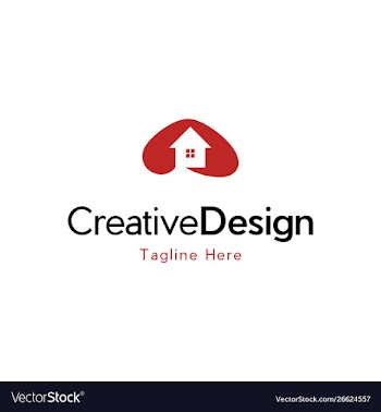 Love home care logo design vector image