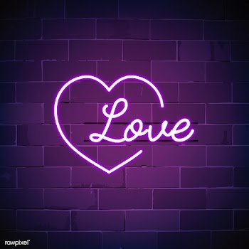 Love is all around neon sign vector | Free stock vector - 537699