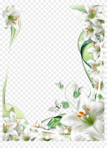 Love Letter Background Stock Picture I1052897 At Featurepics - Flower White Frame Png