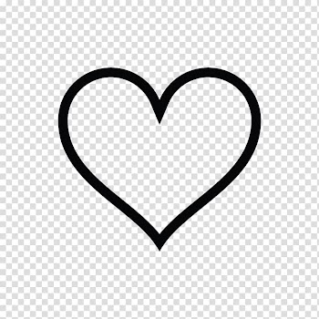 Love letter Feeling Desire Writing, Heart Outline, black heart outline format transparent background PNG clipart