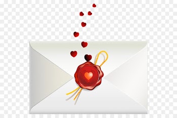 Love letter Valentine's Day - Valentine Hearts Letter PNG Picture 
