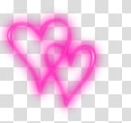 Love Lignts, pink heart illustration transparent background PNG clipart