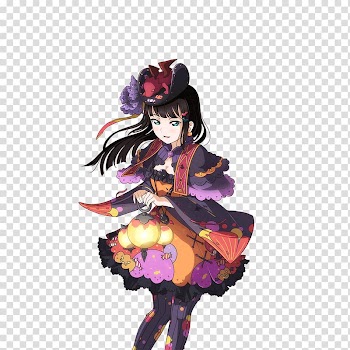 Love Live! School Idol Festival ラブライブ！スクールアイドルフェスティバル（スクフェス） Love Live! Sunshine!! Aqours Halloween, halloween cards transparent background PNG clipart