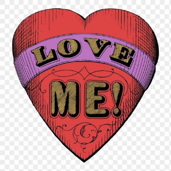 Love me heart png badge | Free PNG - rawpixel