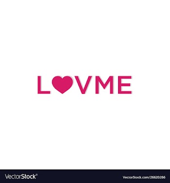 Love me logo design vector image