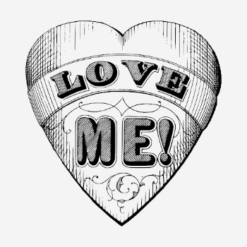 Love me , vintage badge | Free Photo Illustration - rawpixel