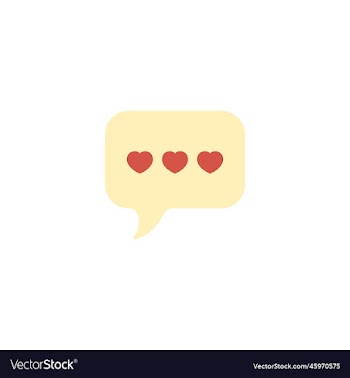 love message creative icon from valentines day