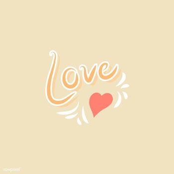 Love message typography | Free stock vector - 1016685
