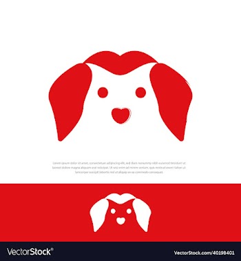 love nosed puppy logo human best friend