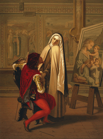 "Love or Duty" chromolithograph of a painter | Free Photo - rawpixel