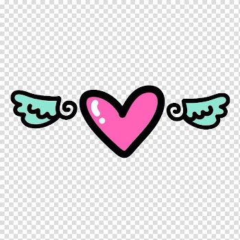 Love overlays, winged heart art transparent background PNG clipart