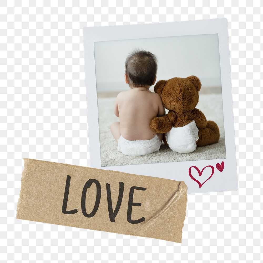Love png instant photo, baby | Free PNG - rawpixel