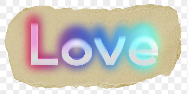 Love png ripped paper word | Free PNG - rawpixel