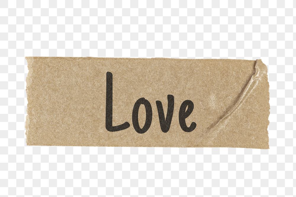 Love png washi tape sticker, | Free PNG - rawpixel