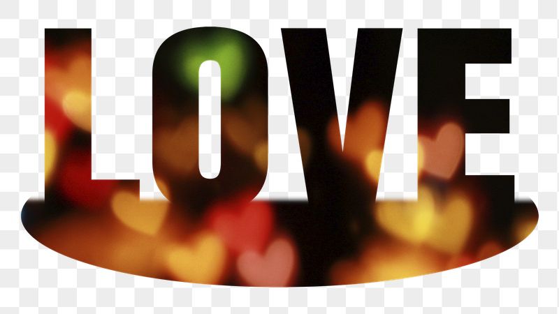 Love png word sticker, heart | Free PNG - rawpixel