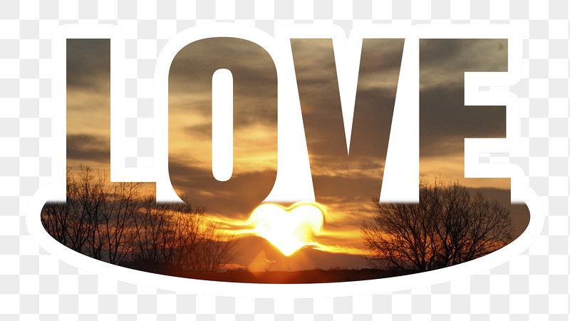 Love png word sticker, white | Free PNG - rawpixel