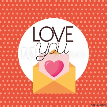 Love represented by card vector design