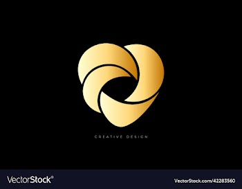 love shape creative brand icon
