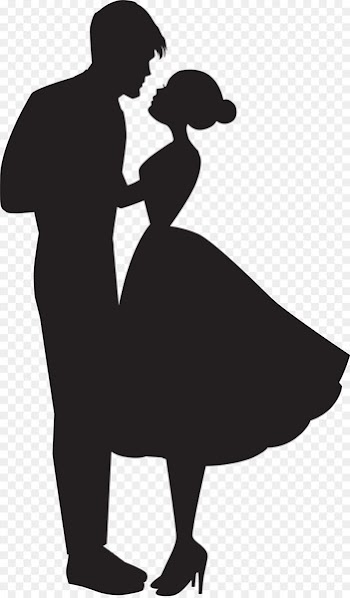 Love, Silhouette, Heart, Blackandwhite PNG