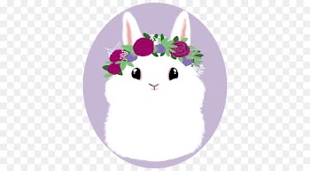 Love Tangle in NIFLHEIM Whiskers Easter Bunny Rabbit Cat - flower crown aesthetic tumblr 