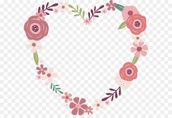 Love Two Woods Estate Wedding Engagement Heart - Cartoon rose love 