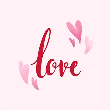 Love typography decorated with hearts vector | Free stock vector - 511861